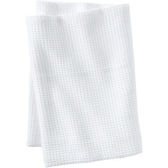 Lands' End Organic Cotton Waffle Blanket