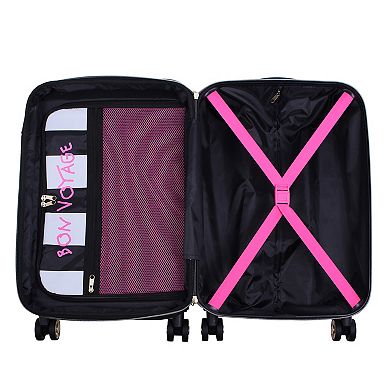 Betsey Johnson Heart To Heart 8W Carry-On Spinner Luggage