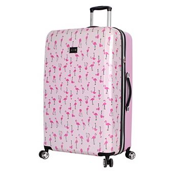 Betsey Johnson Flamingo Strut Hardside Spinner Luggage