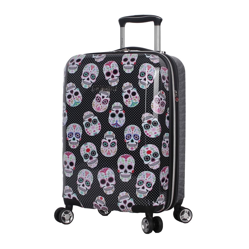 Betsey Johnson Skull Party Hardside Spinner Luggage