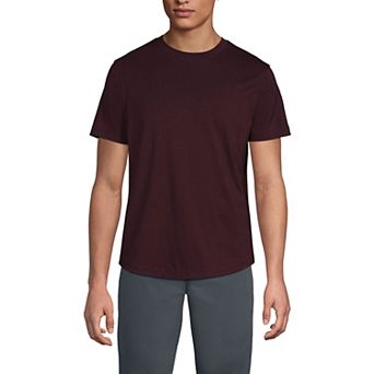 Men's Lands' End Short Sleeve Supima Curved Hem Tee