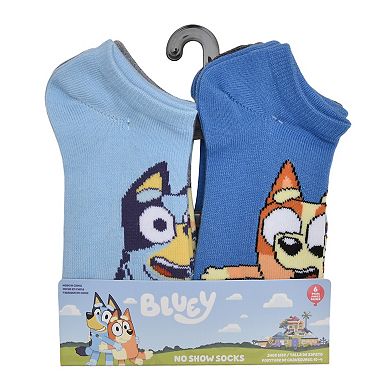 Girls 6-pk. Bluey No-Show Socks