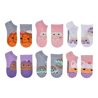 Girls 6 pk Squish Sweet Snack No-Show Socks