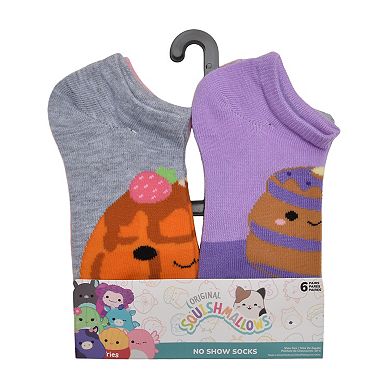 Girls 6-Pk. Squish Sweet Snack No-Show Socks