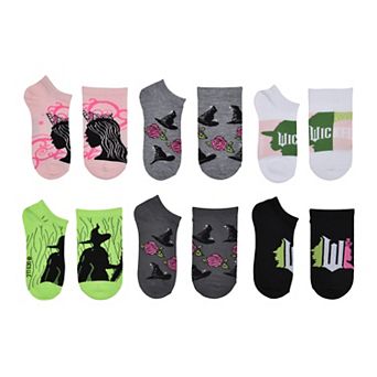Girls Wicked 6 pk No-Show Socks Set