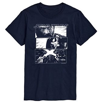 Men's Star Wars Obi-Wan Kenobi vs Darth Vadar Graphic Tee