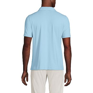 Men's Lands' End Short Sleeve Performance Snap Polo