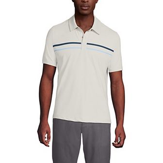 Men's Lands' End Short Sleeve Performance Snap Polo