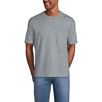 Men's Lands' End Short Sleeve Relaxed Heavy Weight Tee