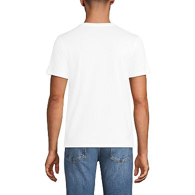 Men's Lands' End Supima Short Sleeve V-Neck Tee