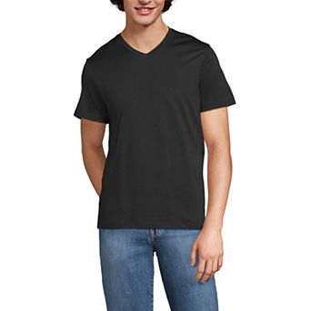 Men's Lands' End Supima Short Sleeve V-Neck Tee