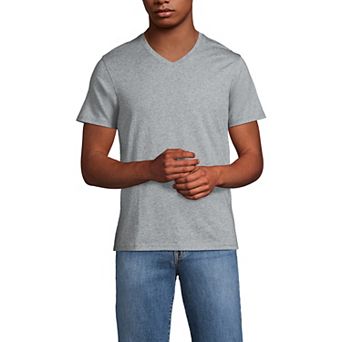 Men's Lands' End Supima Short Sleeve V-Neck Tee