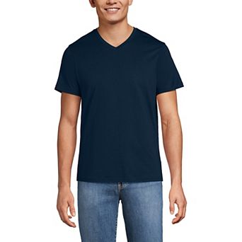 Men's Lands' End Supima Short Sleeve V-Neck Tee
