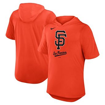 Men's Nike Orange San Francisco Giants Tri-Blend Performance Hoodie T-Shirt