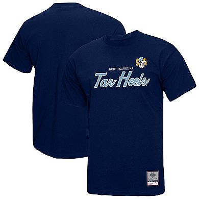 Men's Mitchell & Ness Navy North Carolina Tar Heels Elite Script T-Shirt