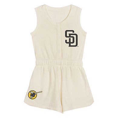 Toddler Cream San Diego Padres Power Tank Romper