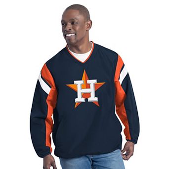 Men's G-III Sports by Carl Banks Navy Houston Astros Double Coverage V-Neck Pullover