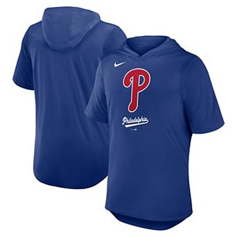 Men's Nike Royal Philadelphia Phillies Tri-Blend Performance Hoodie T-Shirt