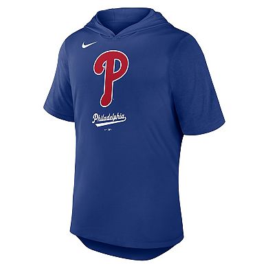Men's Nike Royal Philadelphia Phillies Tri-Blend Performance Hoodie T-Shirt