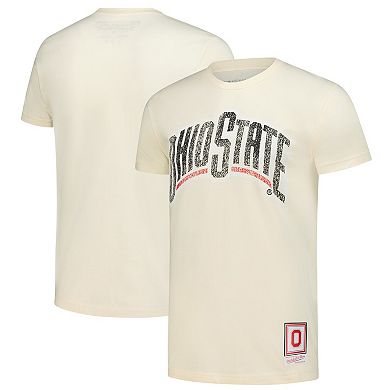 Men's Mitchell & Ness Cream Ohio State Buckeyes Vintage Tone T-Shirt