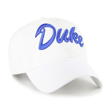 Men's '47 White Duke Blue Devils Clean Up Adjustable Hat