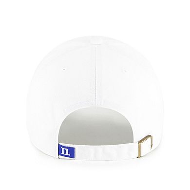 Men's '47 White Duke Blue Devils Clean Up Adjustable Hat