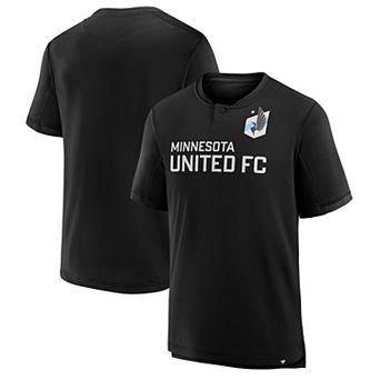 Men's Fanatics Black Minnesota United FC Stoppage Time Striker T-Shirt
