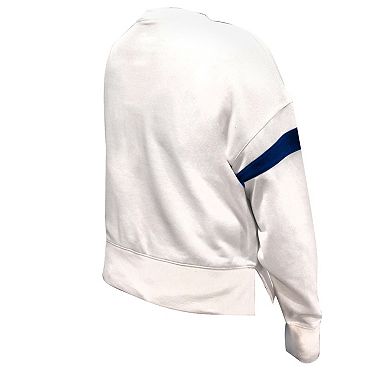 Women's Fanatics White Dallas Cowboys Plus Size Fleece Pullover Sweatshirt