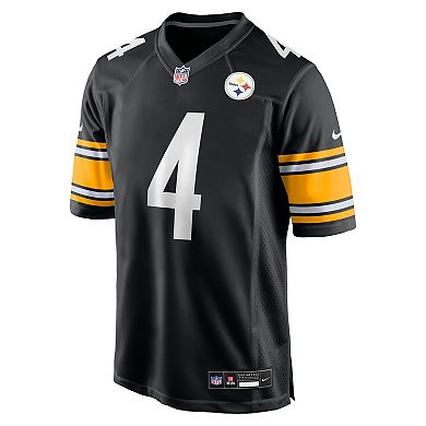 Men's Nike DK Metcalf Black Pittsburgh Steelers Game Player Jersey