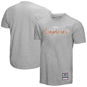 Men's Mitchell & Ness Gray Texas Longhorns Elite Script T-Shirt