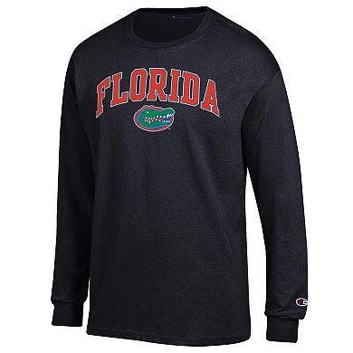 Men's Champion Black Florida Gators Arch Over Logo Long Sleeve T-Shirt