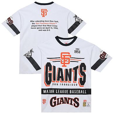 Men's Mitchell & Ness White San Francisco Giants Cooperstown Collection Team Origins Premium T-Shirt