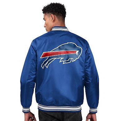Men's Starter Royal Buffalo Bills Locker Room Satin Full-Snap Varsity Jacket