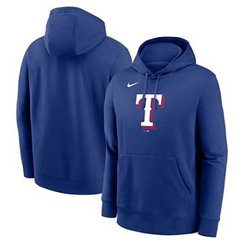 Men's Nike Royal Texas Rangers Logo Club Fleece Pullover Hoodie