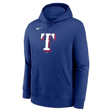 Men's Nike Royal Texas Rangers Logo Club Fleece Pullover Hoodie