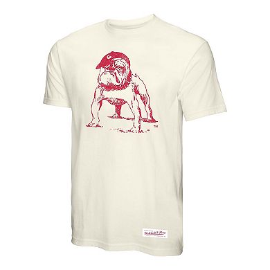 Men's Mitchell & Ness Cream Georgia Bulldogs Vintage Tone T-Shirt