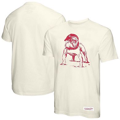 Men's Mitchell & Ness Cream Georgia Bulldogs Vintage Tone T-Shirt