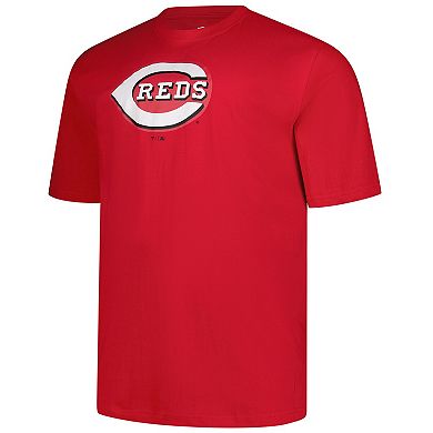 Men's Profile Red Cincinnati Reds Big & Tall Primary Logo T-Shirt