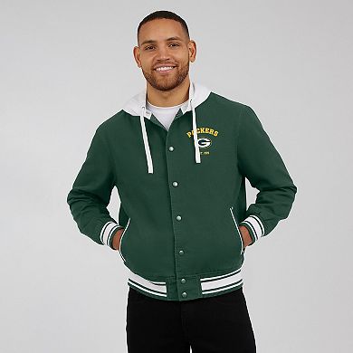Men's Darius Rucker Collection by Fanatics Green Green Bay Packers Full-Snap Hoodie Jacket