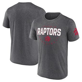 Men's Heather Charcoal Toronto Raptors Block Practice Performance T-Shirt