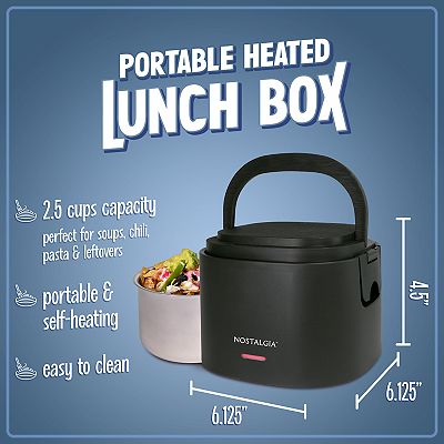 Nostalgia Electrics 20 oz. Portable Heated Lunch Box