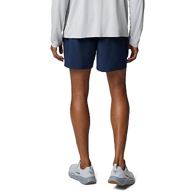 Men's Columbia Navy Auburn Tigers PFG Terminal Roamer™ Omni-Shade™ Stretch Shorts