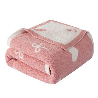 Elegant Comfort 50" x 70" Ultra Soft Checkered Knitted Throw Blanket