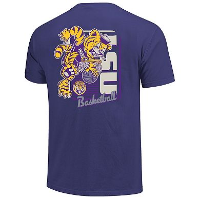 Men's Purple LSU Tigers Comfort Colors Mascot Dunk T-Shirt