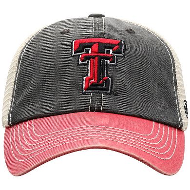 Men's Top of the World Black/Red Texas Tech Red Raiders Off-Road Adjustable Hat