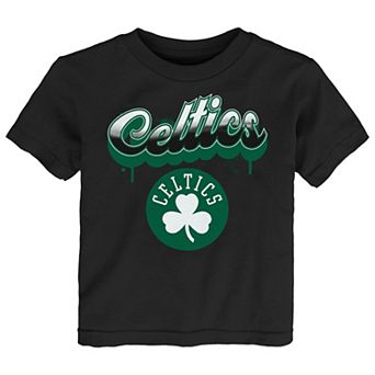Youth Black Boston Celtics Bubbly Script T-Shirt