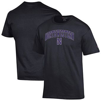 Men's Champion Black Northwestern Wildcats Arched Logo T-Shirt