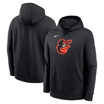 Men's Nike Black Baltimore Orioles Logo Club Fleece Pullover Hoodie