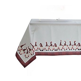 Christmas Cute Gnomes Tablecloth, Home Decor