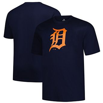 Men's Profile Navy Detroit Tigers Big & Tall Primary Logo T-Shirt